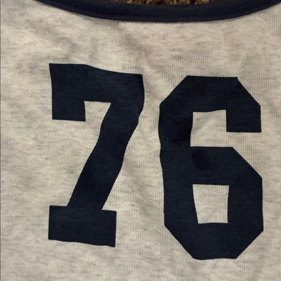 Edikted Light Gray Tank with Navy Trim - Picture 3 of 6